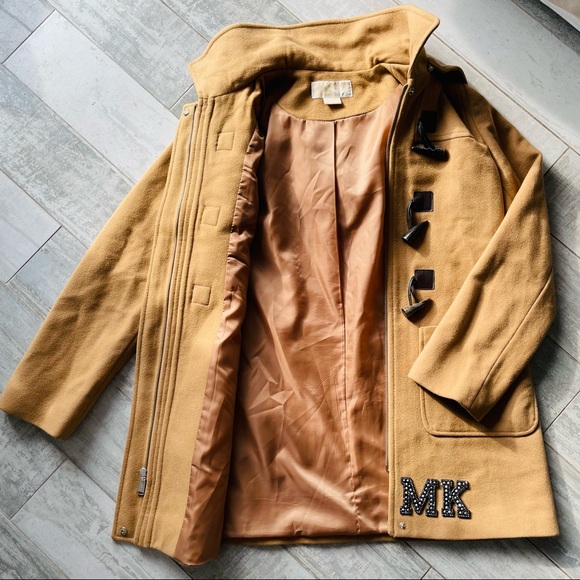 Michael Kors Wool Hooded Toggle Duffle Coat - Picture 8 of 14